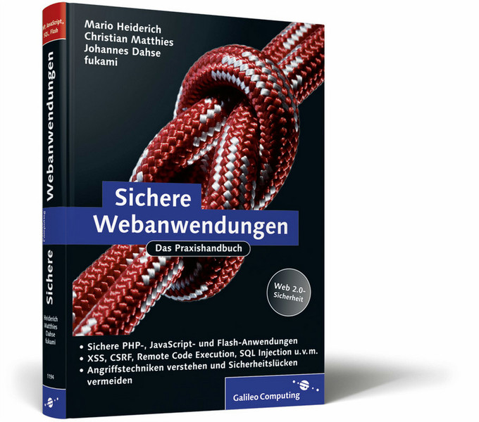 Galileo Press Computing Sichere Webanwendungen 644pages German software manual