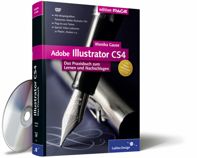 Galileo Press Design Adobe Illustrator CS4 792pages German software manual