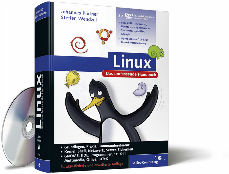 Galileo Press Computing Linux 1166pages German software manual