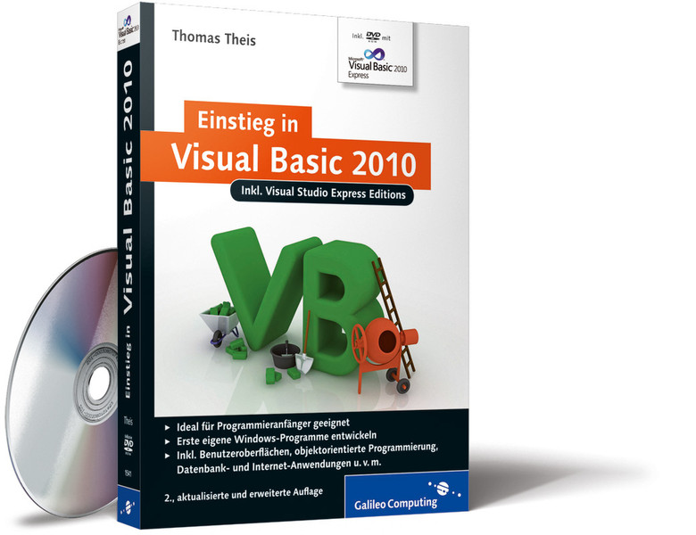 Galileo Press Computing Einstieg in Visual Basic 2010 467pages German software manual