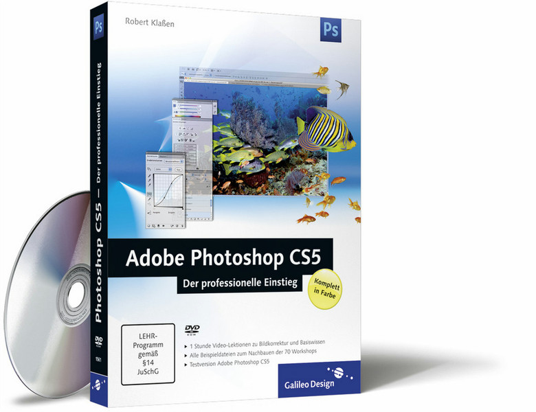 Galileo Press Design Adobe Photoshop CS5 – Der professionelle Einstieg 459Seiten Deutsche Software-Handbuch