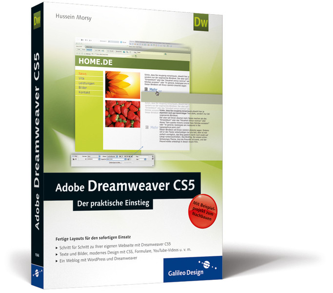 Galileo Press Design Adobe Dreamweaver CS5 390pages German software manual