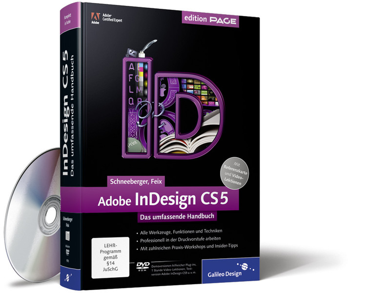 Galileo Press Design Adobe InDesign CS5 977pages German software manual