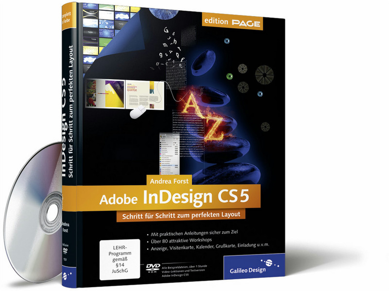 Galileo Press Design Adobe InDesign CS5 397pages German software manual