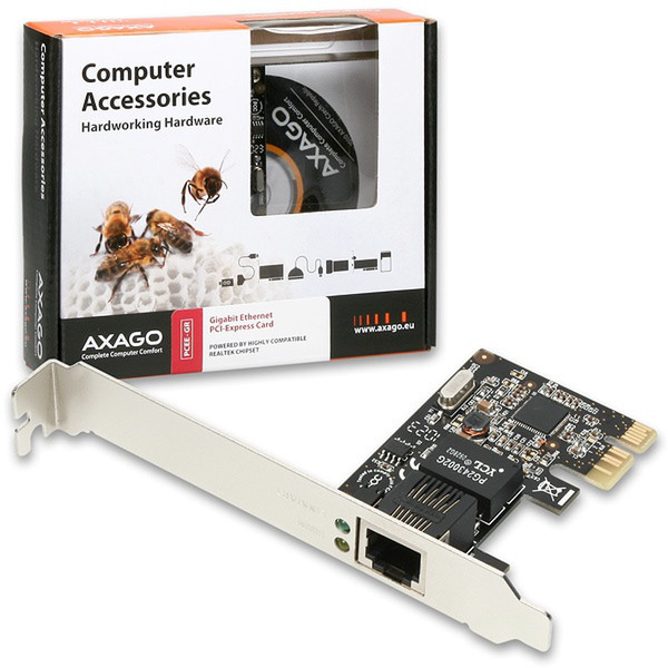 Axago PCEE-GR Eingebaut Ethernet 1000Mbit/s Netzwerkkarte