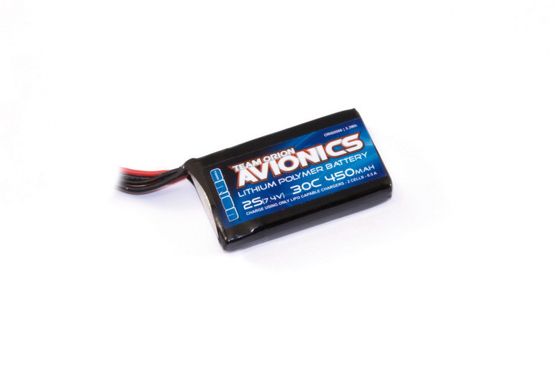 Team Orion ORI60086 Lithium Polymer (LiPo) 450mAh 7.4V rechargeable battery