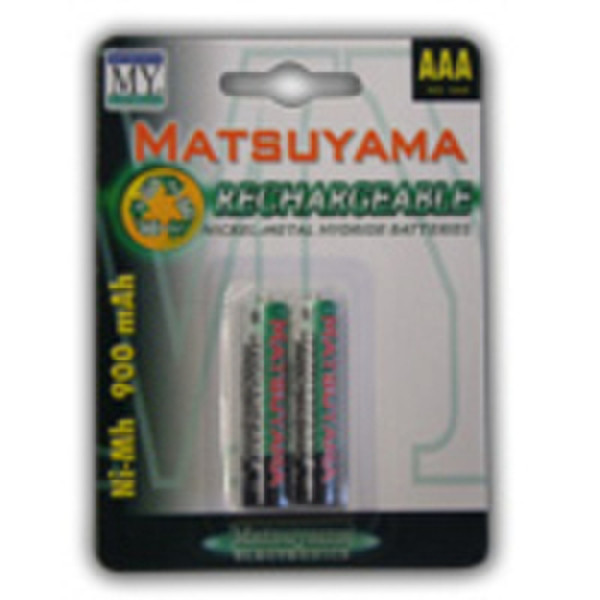 Matsuyama HZ011 Nickel-Metal Hydride (NiMH) 900mAh 1.2V rechargeable battery
