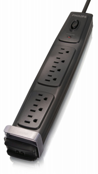 Philips SPP4071A/17 7AC outlet(s) 0.9m Black surge protector