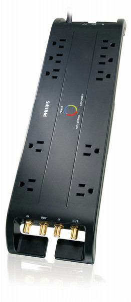 Philips SPP5105C/17 10AC outlet(s) 1.83m Black surge protector