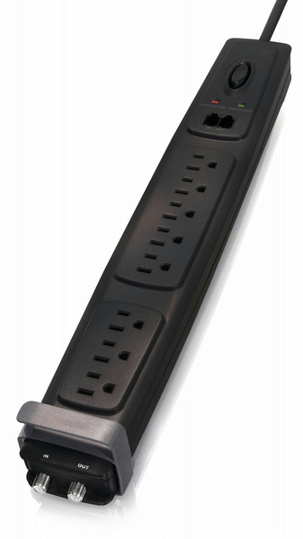 Philips SPP5085E/17 8AC outlet(s) 1.8m Black surge protector