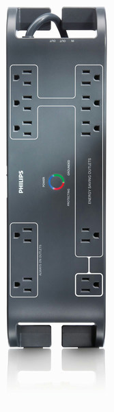 Philips SPP4105C/17 10AC outlet(s) 0.9m Black surge protector