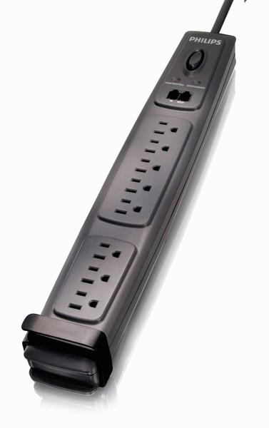 Philips SPP4081A/17 8AC outlet(s) 1.2m Black surge protector