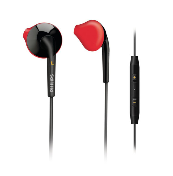 Philips SHQ1017/10 In-ear Binaural Wired Black,Red mobile headset