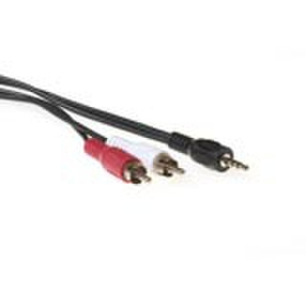 Advanced Cable Technology Converter cable 3.5 mm jack male - 2x RCA male 10м Черный аудио кабель
