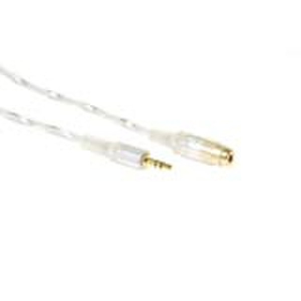 Advanced Cable Technology High quality 3.5 mm stereo jack extension cable male - female 2м 3,5 мм Прозрачный аудио кабель