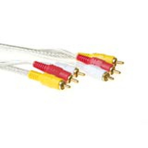Advanced Cable Technology High quality AV connection cable 3x RCA male -3x RCA male