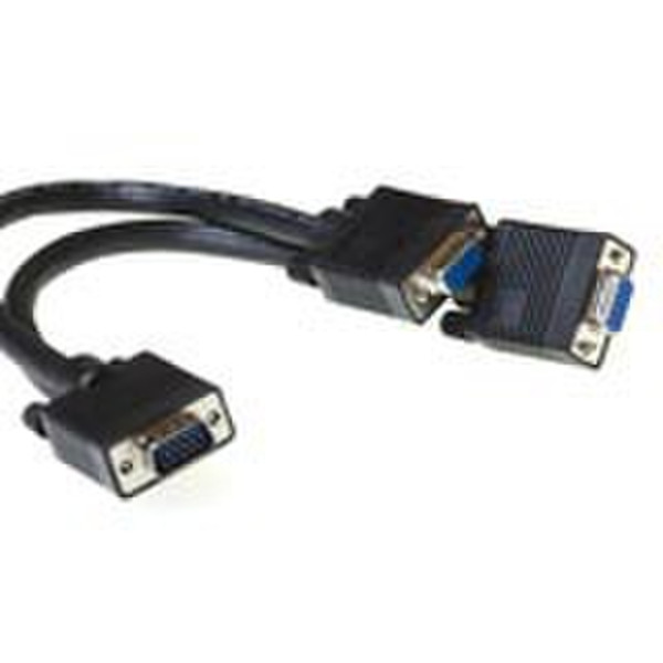 Advanced Cable Technology VGA splitter cable 0.25м VGA (D-Sub) VGA (D-Sub) Черный VGA кабель