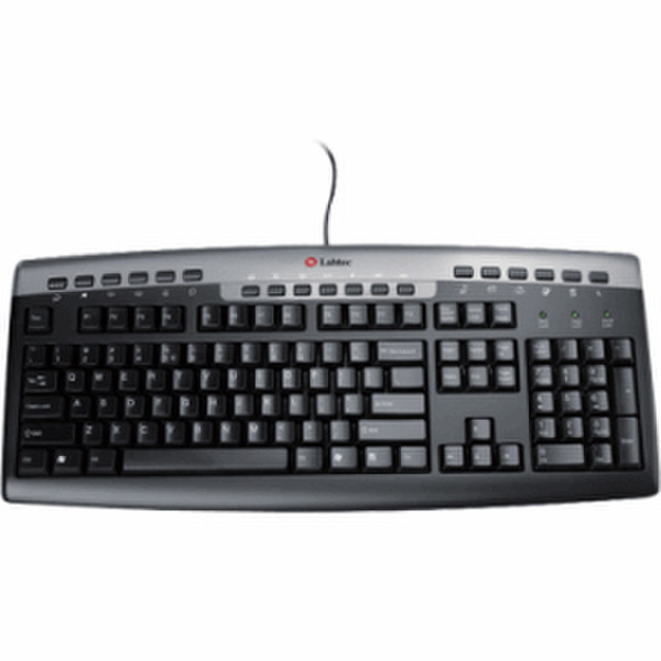 Labtec media keyboard PS/2 QWERTY Черный клавиатура