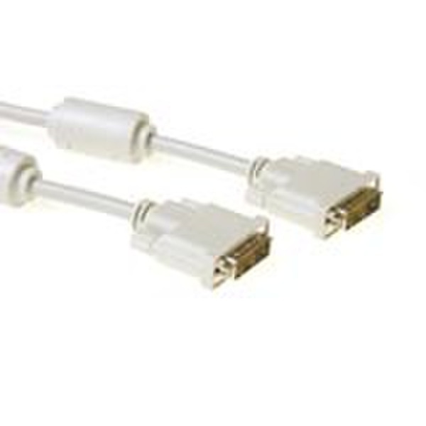 Advanced Cable Technology High quality DVI-D connection cable male - male 3 m 3м DVI-D DVI-D Слоновая кость DVI кабель