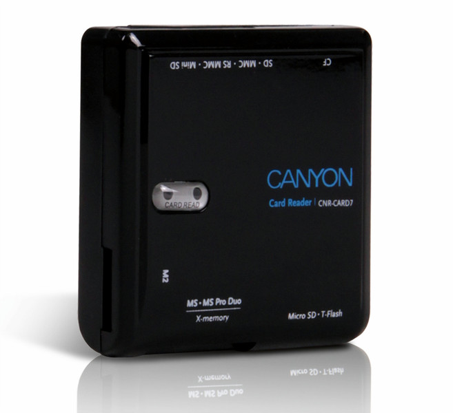 Canyon CNR-CARD7 USB 2.0 Черный устройство для чтения карт флэш-памяти