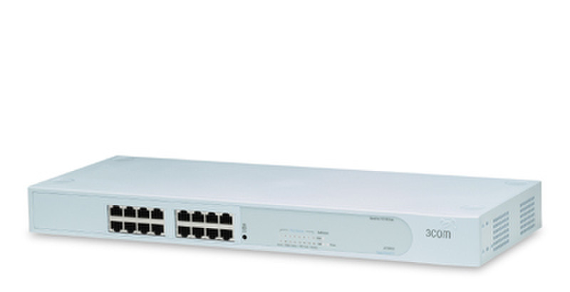 3com 3C16410 SuperStack 3 Baseline 100Мбит/с Белый хаб-разветвитель