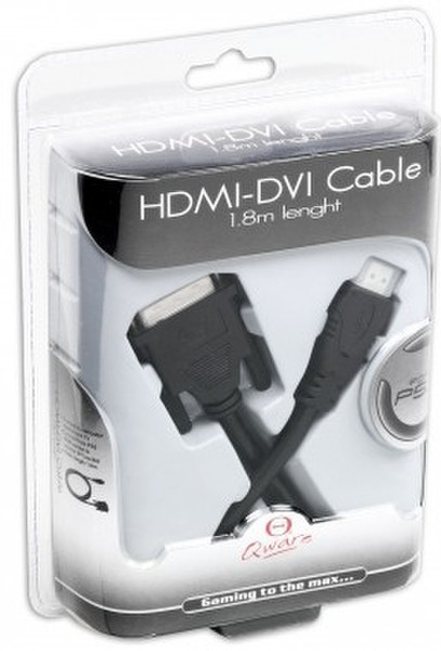 Qware QW PS35005 1.8м HDMI Черный адаптер для видео кабеля
