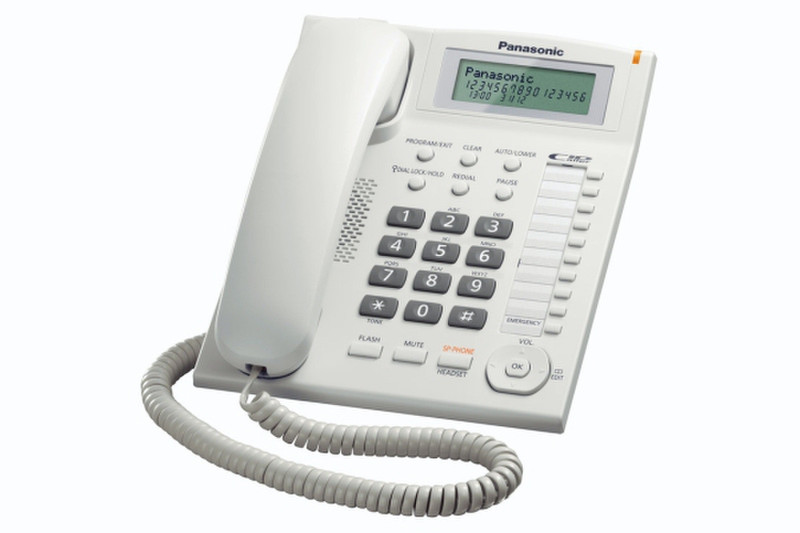 Panasonic KX-TS880 Anrufer-Identifikation Weiß