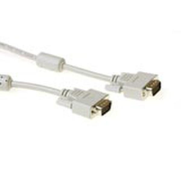 Advanced Cable Technology Slimline VGA connection cable male-male 3 m 3m VGA (D-Sub) VGA (D-Sub) Elfenbein VGA-Kabel