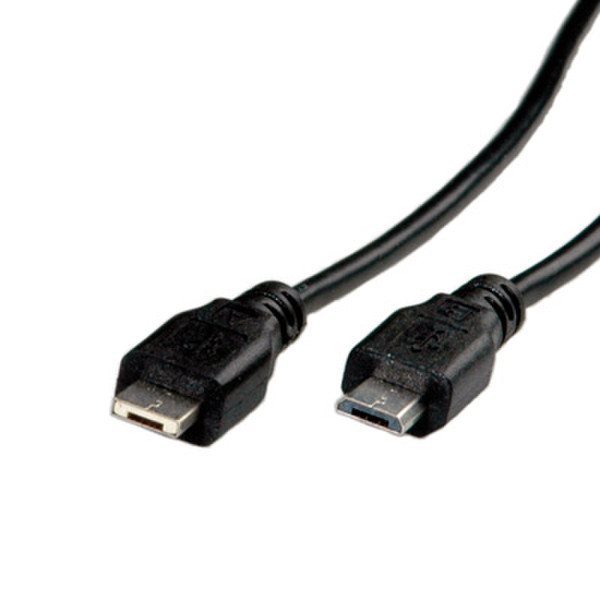 Value 1.8m USB 2.0 1.8м Micro-USB A Micro-USB B Черный
