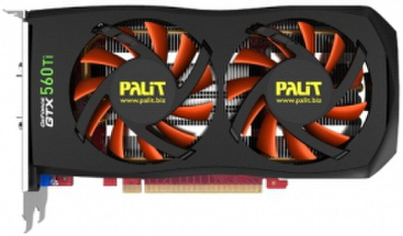 Palit NE5X56T0F1142 GeForce GTX 560 Ti 2ГБ GDDR5 видеокарта