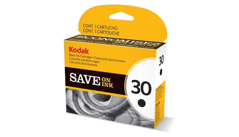 Kodak Black Ink Cartridge, 30 Черный струйный картридж