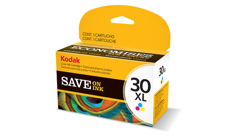 Kodak Color Ink Cartridge, 30XL Бирюзовый, Маджента, Желтый струйный картридж