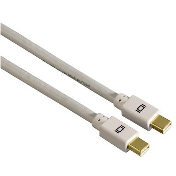 Hama 00053218 1.5m Mini DisplayPort Mini DisplayPort Grau, Weiß DisplayPort-Kabel