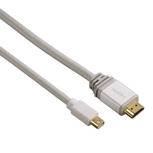 Hama 00053220 1.5m HDMI Mini DisplayPort Grau, Weiß Videokabel-Adapter