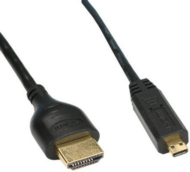 InLine 17002D 1.8м HDMI Micro-HDMI Черный, Золотой HDMI кабель