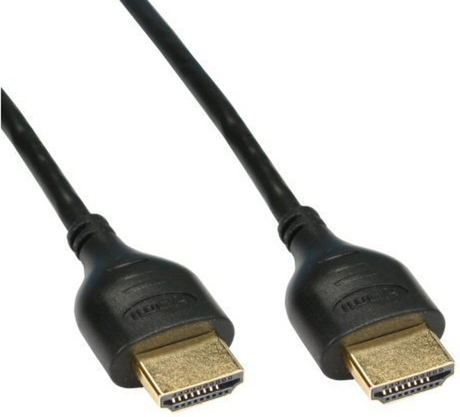 InLine 17055S 0.5м HDMI HDMI Черный, Золотой HDMI кабель
