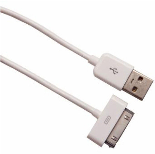 Urban Factory CBL01UF 1m USB 2.0 Weiß Handykabel