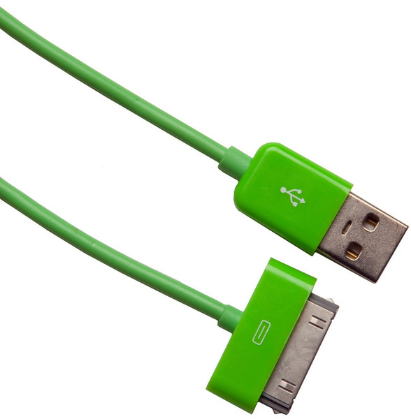 Urban Factory CBL03UF 1м USB A Зеленый дата-кабель мобильных телефонов