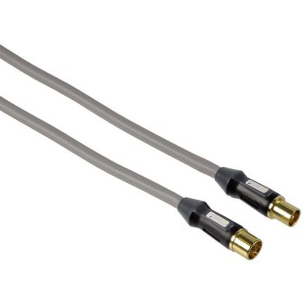 Hama 00120257 1.5m coaxial coaxial Grey coaxial cable