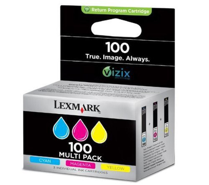 Actebis 3-Pack 100 Color (CMY) Gelb