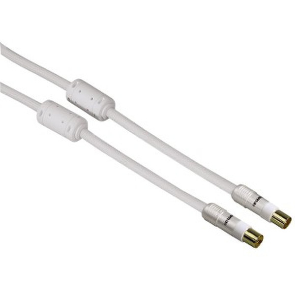 Hama 00030118 1.5m White coaxial cable