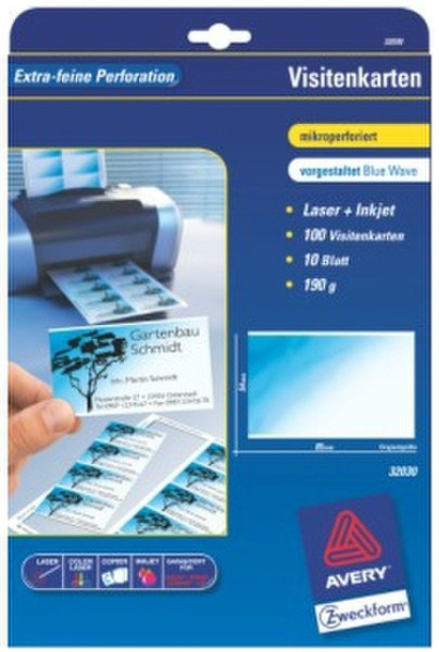 Avery 32030 business card