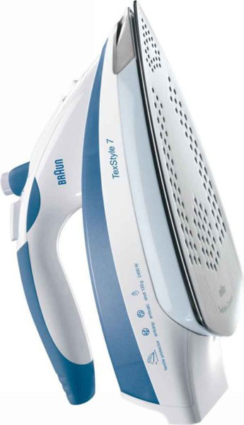 Braun TexStyle 7 760 Dry & Steam iron 2400Вт Синий, Белый