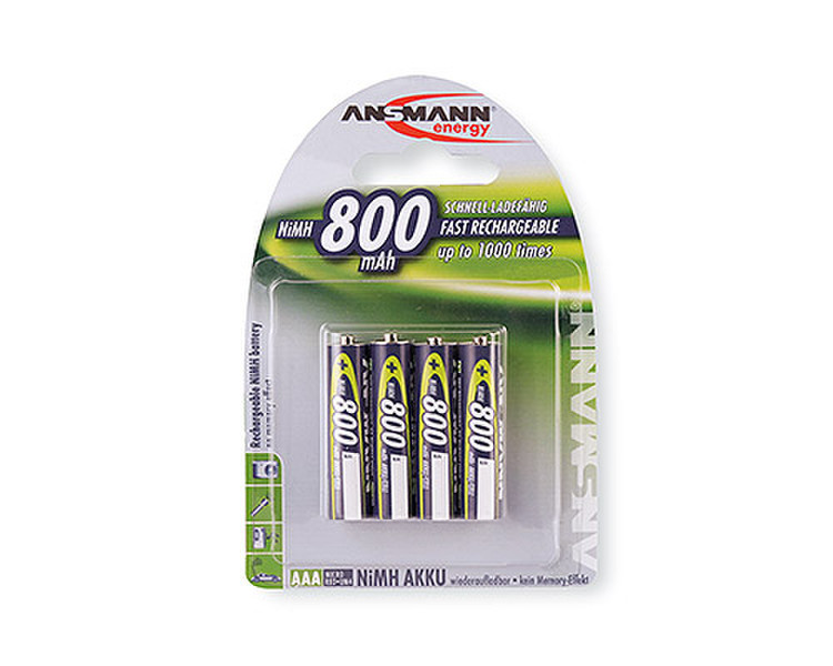 Energizer Micro AAA 800mAh Nickel-Metallhydrid (NiMH) 800mAh 1.2V