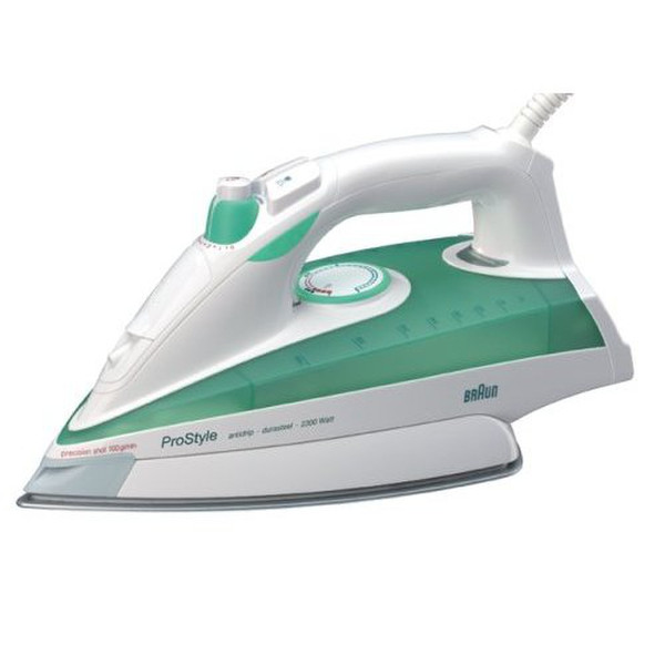 Braun TexStyle 7 710 Dry & Steam iron 2300W Grün, Weiß