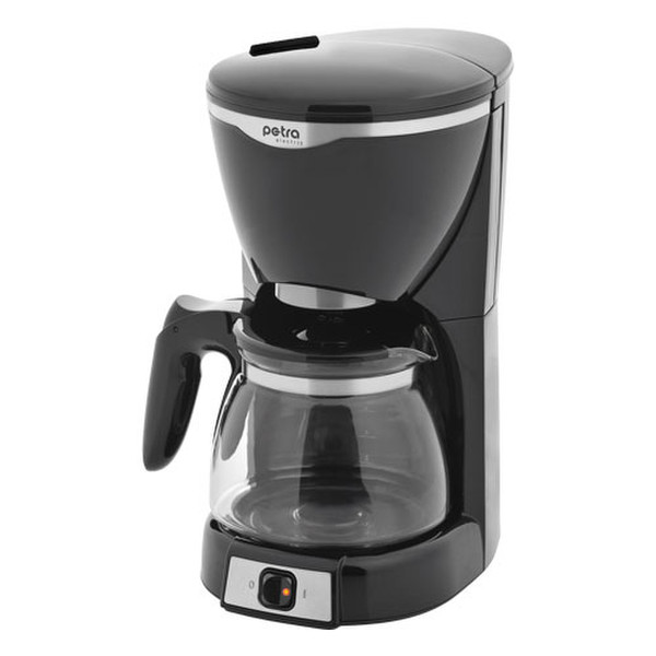 Petra KM 600 Drip coffee maker 10cups Black,Stainless steel