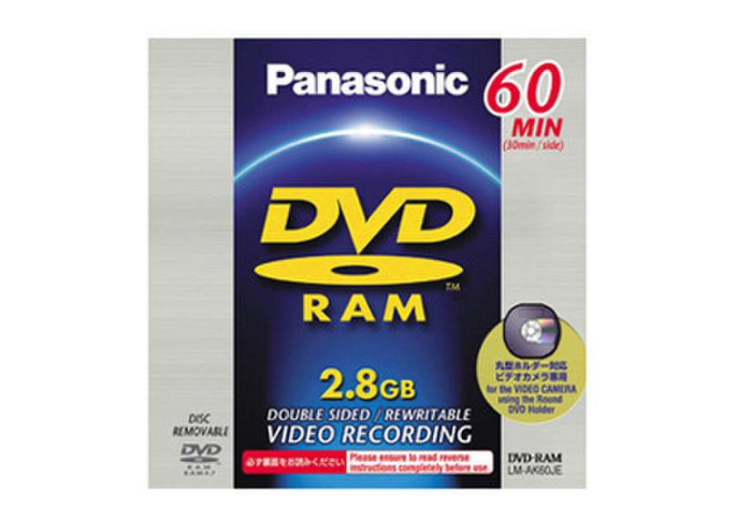 Panasonic LM-AK60JE 2.8ГБ DVD-RAM чистый DVD