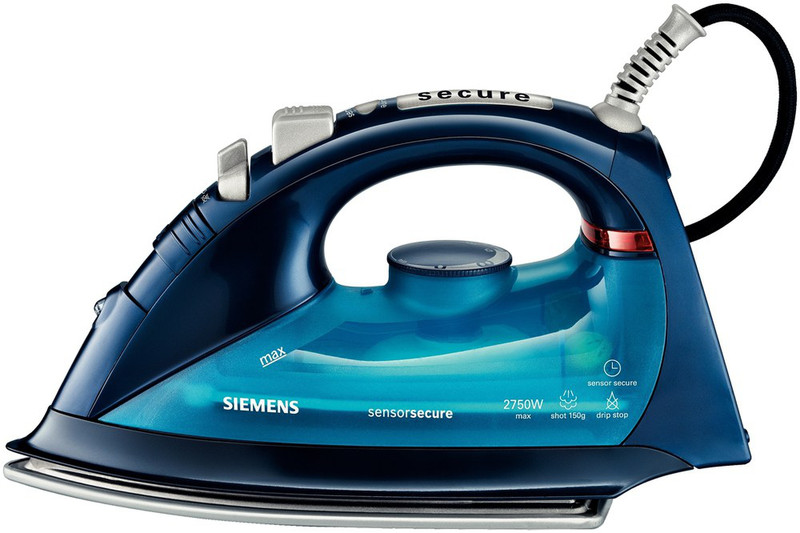 Siemens TB56280 Dry & Steam iron Синий, Cеребряный утюг