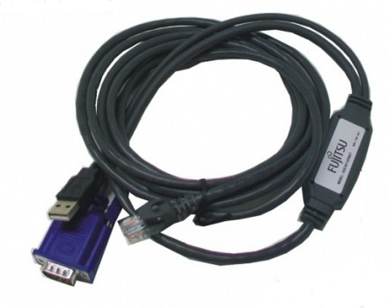 Fujitsu S26361-F4473-L225 2m Schwarz Tastatur/Video/Maus (KVM)-Kabel