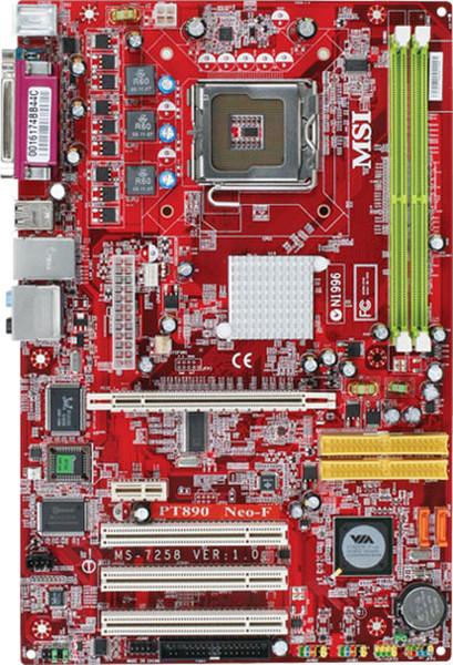 MSI PT890 Neo-F Socket T (LGA 775) ATX motherboard